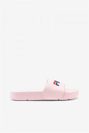 Pink / Navy / Red Women's Fila Drifter Slides | Saudi Arabia-719062
