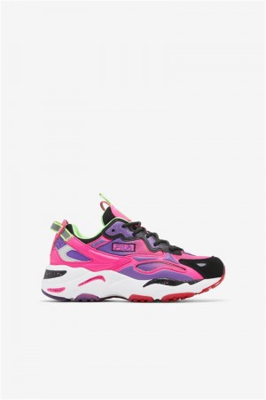 Pink / White / Purple Kids' Fila Ray Tracer Apex Shoes | Saudi Arabia-034295