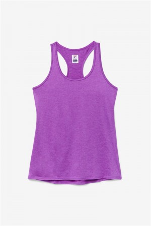 Purple Green Women's Fila Pickleball Racerback Tanks | Saudi Arabia-468950