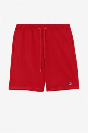 Red Men's Fila Dominico Shorts | Saudi Arabia-436879