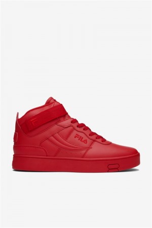 Red Men's Fila V-10 Lux Sneakers | Saudi Arabia-567918