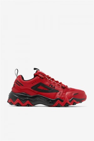 Red / Black Men's Fila Oakmont Tr Sneakers | Saudi Arabia-124953