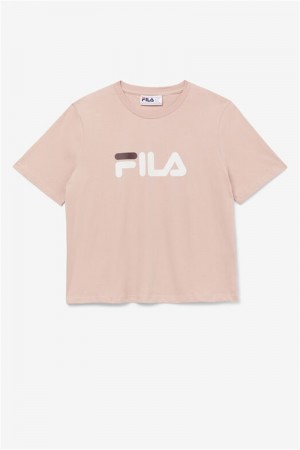Rose / Deep Women's Fila Miss Eagle Tee | Saudi Arabia-246735