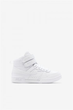 White Kids' Fila F-14 Shoes | Saudi Arabia-982657