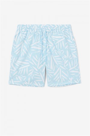 White Men's Fila Bamboo Shorts | Saudi Arabia-496512