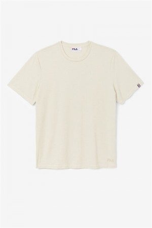 White Men's Fila Commuter Tee | Saudi Arabia-350692