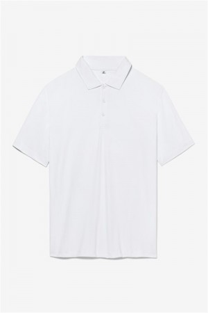 White Men's Fila Match Point Polo Shirts | Saudi Arabia-126354