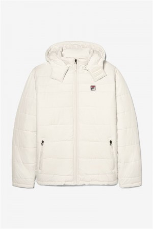 White Men's Fila Premium Heavyweight Puffers | Saudi Arabia-584329