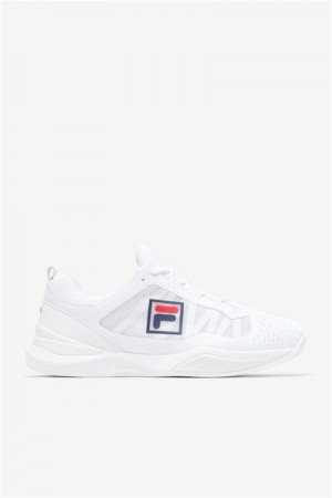 White Men's Fila Speedserve Energized Tennis Shoes | Saudi Arabia-203479