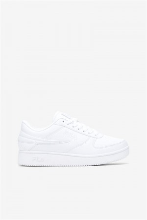 White Women's Fila A-Low Shoes | Saudi Arabia-985374