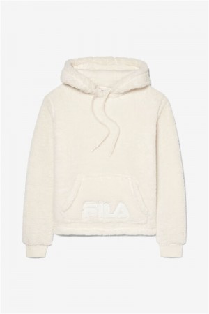 White Women's Fila Arctic Hoodie | Saudi Arabia-348502