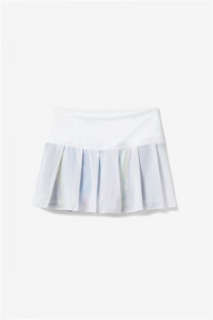 White Women's Fila Center Court 12" Skirts | Saudi Arabia-637014