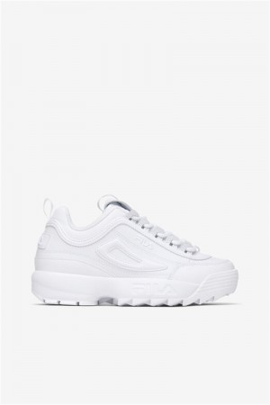 White Women's Fila Disruptor 2 Premium Sneakers | Saudi Arabia-093127