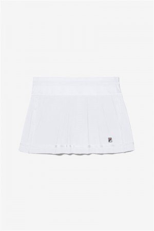 White Women's Fila Essentials 13.5 Inch Skirts | Saudi Arabia-710845