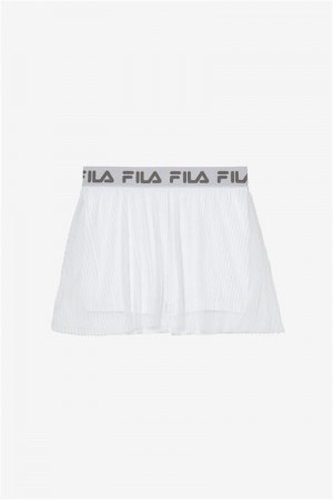 White Women's Fila Essentials Illusion Skirts | Saudi Arabia-601843