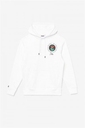 White Women's Fila Hunt Hoodie | Saudi Arabia-895140