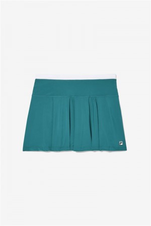 White Women's Fila La Finale Pleated Skirts | Saudi Arabia-357029