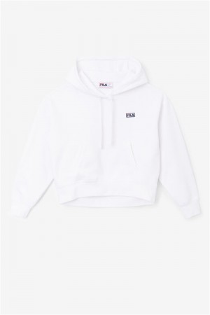 White Women's Fila Marina Hoodie | Saudi Arabia-138746