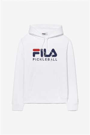 White Women's Fila Pickleball Hoodie | Saudi Arabia-136548