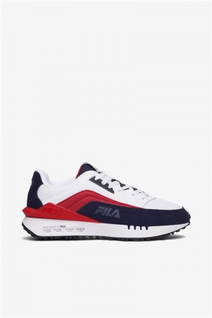 White / Navy / Red Men's Fila N-Gen Skyway Sneakers | Saudi Arabia-695812