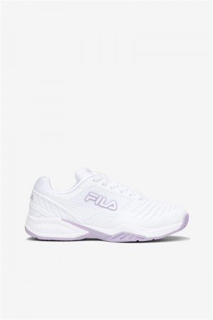 White / Purple Women's Fila Axilus 2 Energized Tennis Shoes | Saudi Arabia-164209