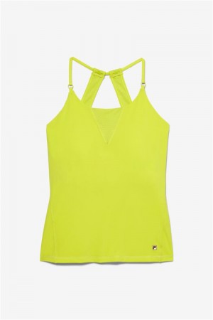 Yellow Women's Fila Center Court Cami Tanks | Saudi Arabia-967514