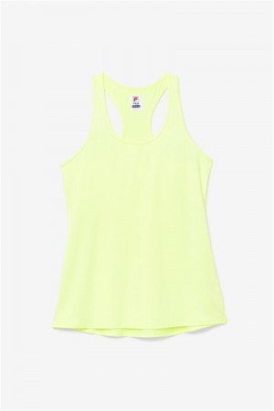Yellow Women's Fila Pickleball Racerback Tanks | Saudi Arabia-962783