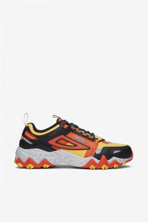Yellow / Black / Red Men's Fila Oakmont Tr Sneakers | Saudi Arabia-839721