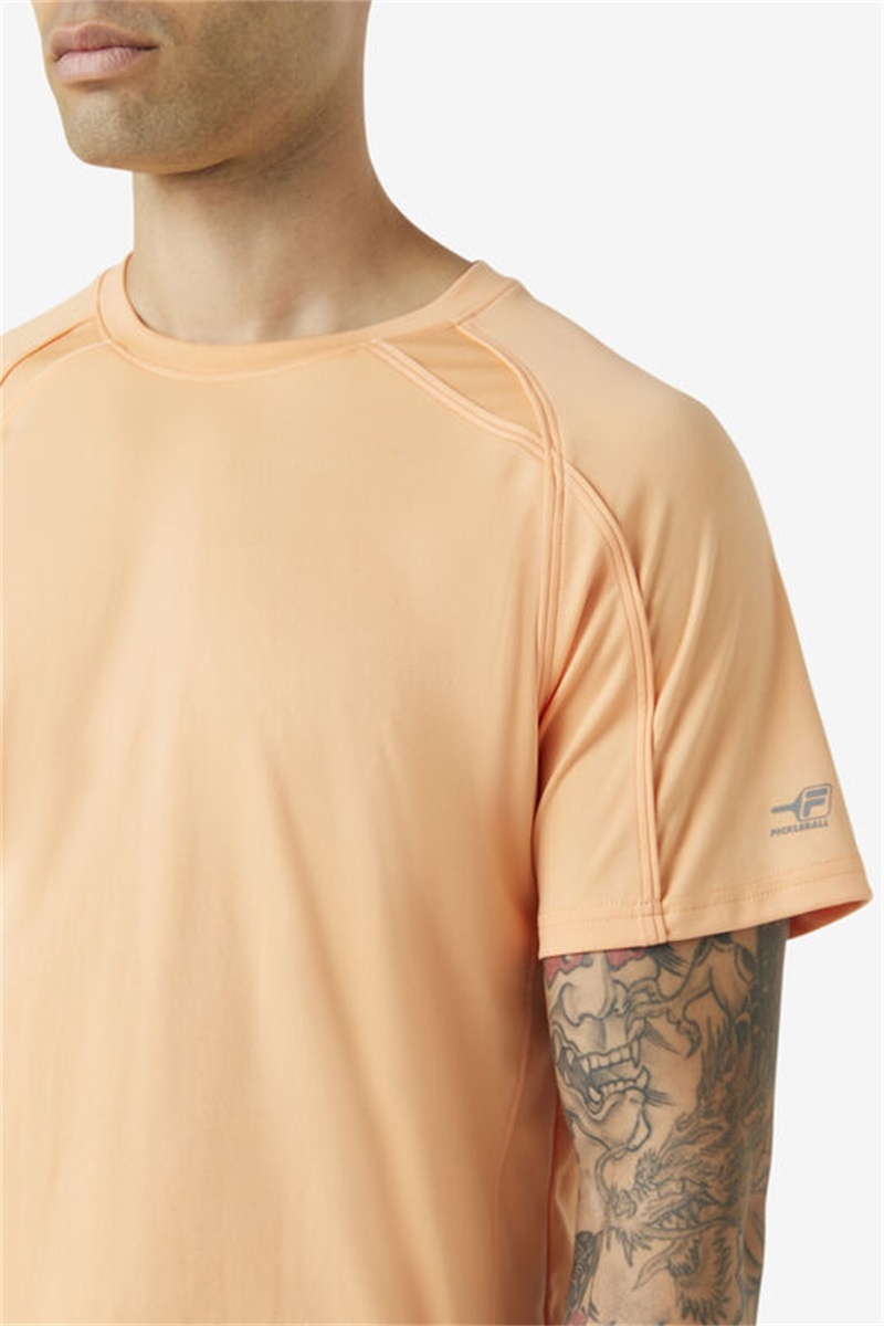 Apricot Men's Fila Pickleball Short Sleeve Crew Shirts | Saudi Arabia-903267