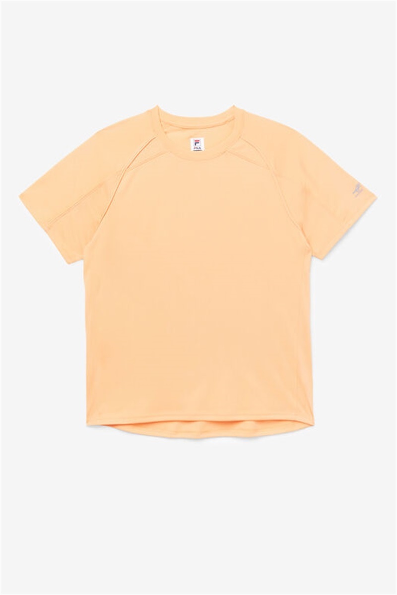Apricot Men\'s Fila Pickleball Short Sleeve Crew Shirts | Saudi Arabia-903267