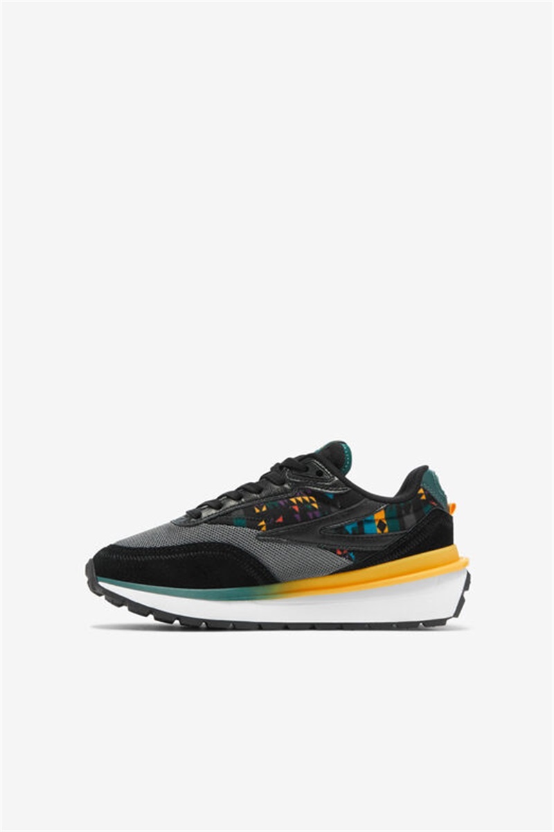 Black Kids' Fila Renno Shoes | Saudi Arabia-158970