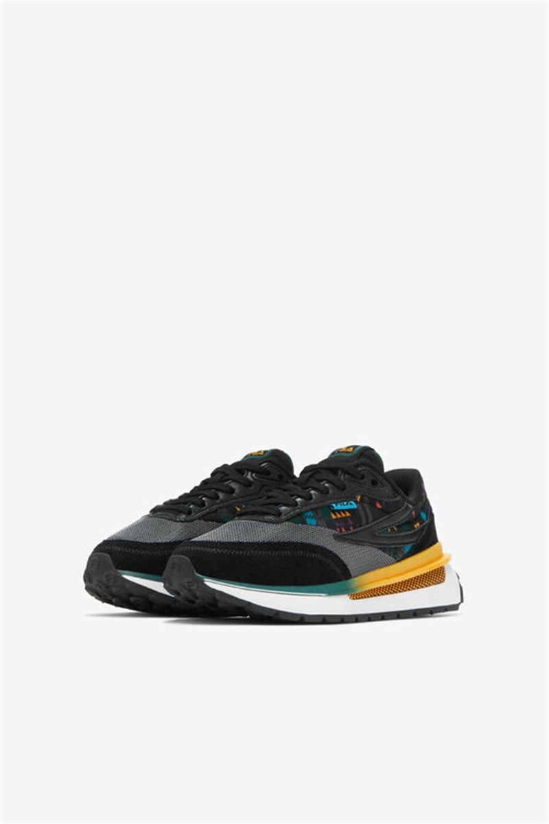 Black Kids' Fila Renno Shoes | Saudi Arabia-158970