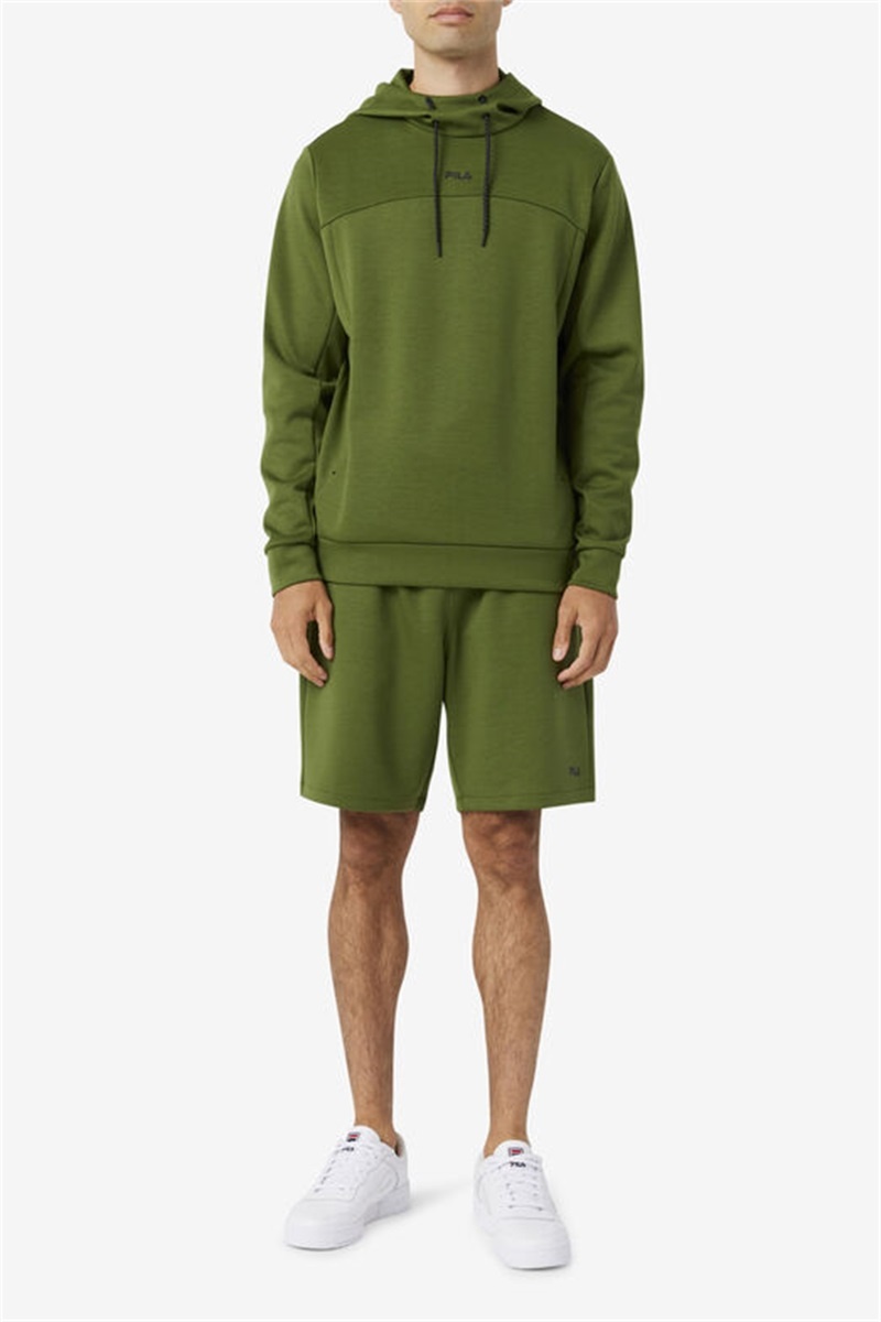 Black Men's Fila Aadheen Hoodie | Saudi Arabia-623801