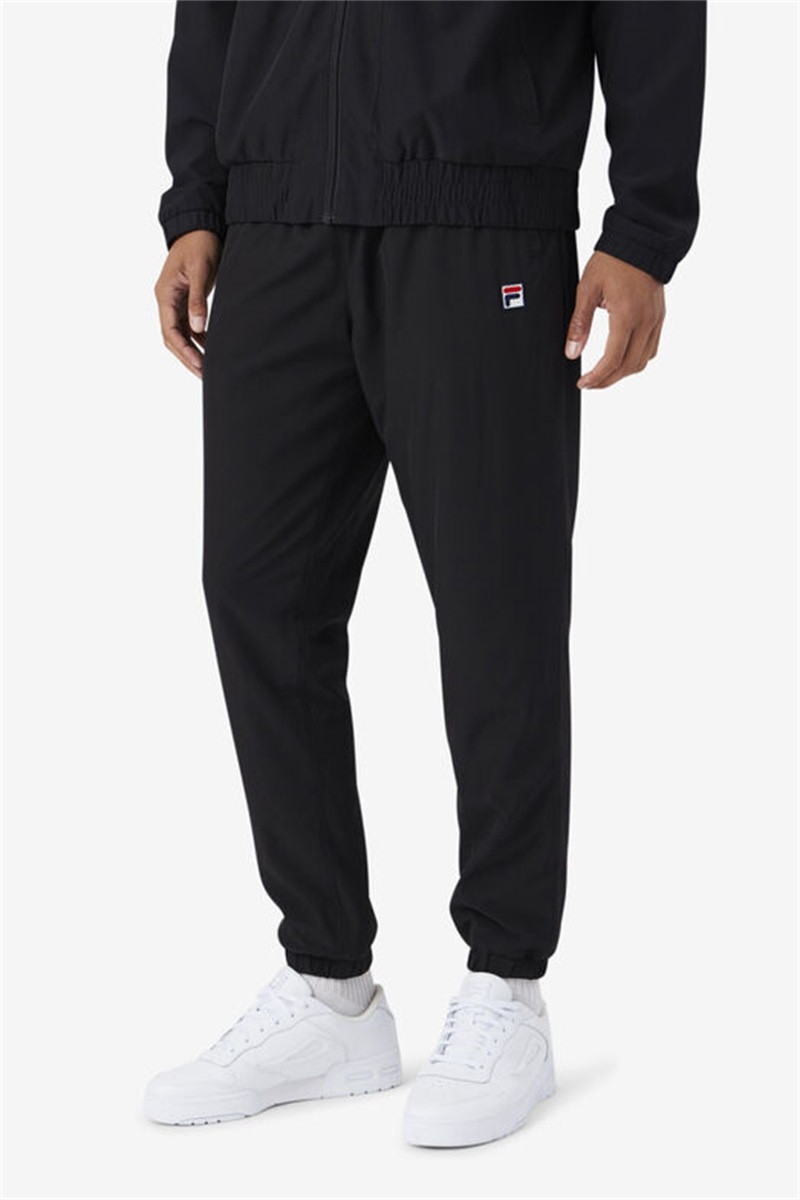 Black Men's Fila Amar Track Pants | Saudi Arabia-295687