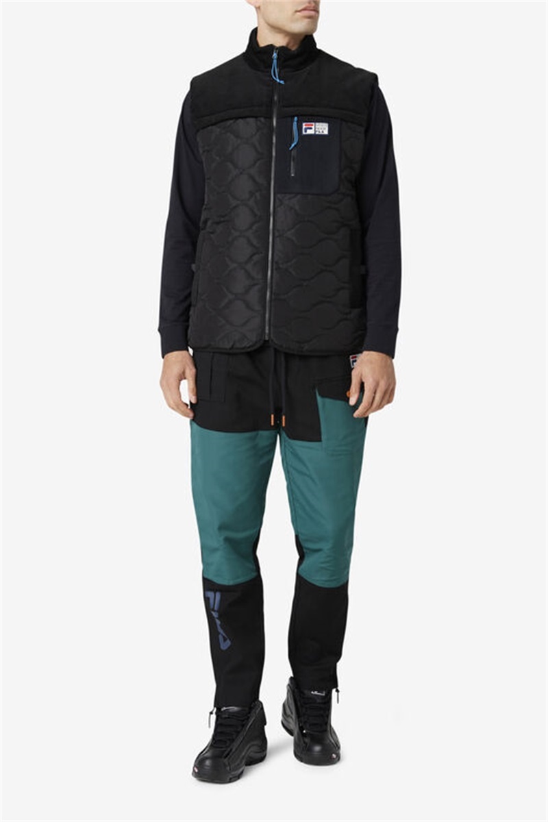 Black Men's Fila Amazon Cargo Pants | Saudi Arabia-419253