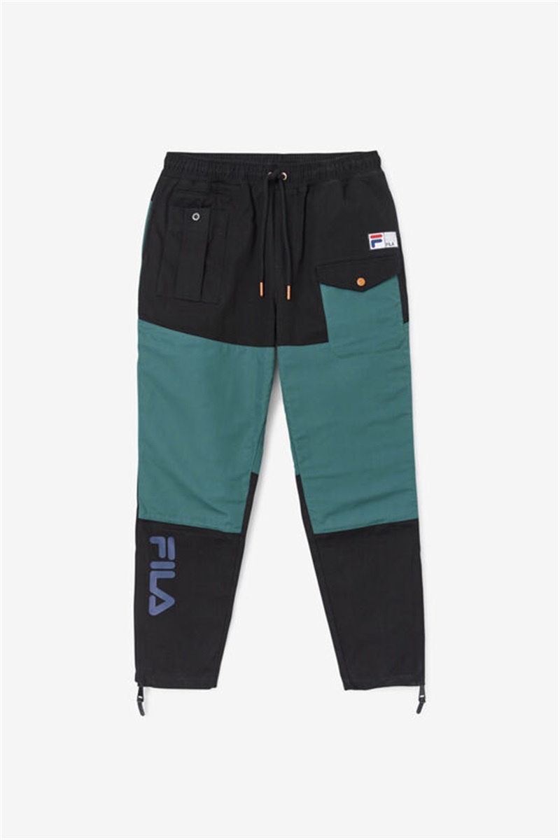 Black Men\'s Fila Amazon Cargo Pants | Saudi Arabia-419253