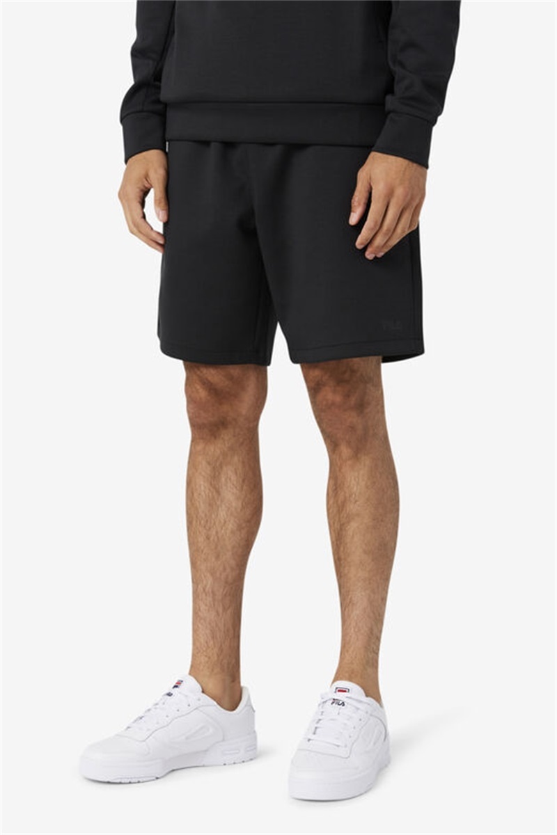 Black Men's Fila Balban Shorts | Saudi Arabia-591803