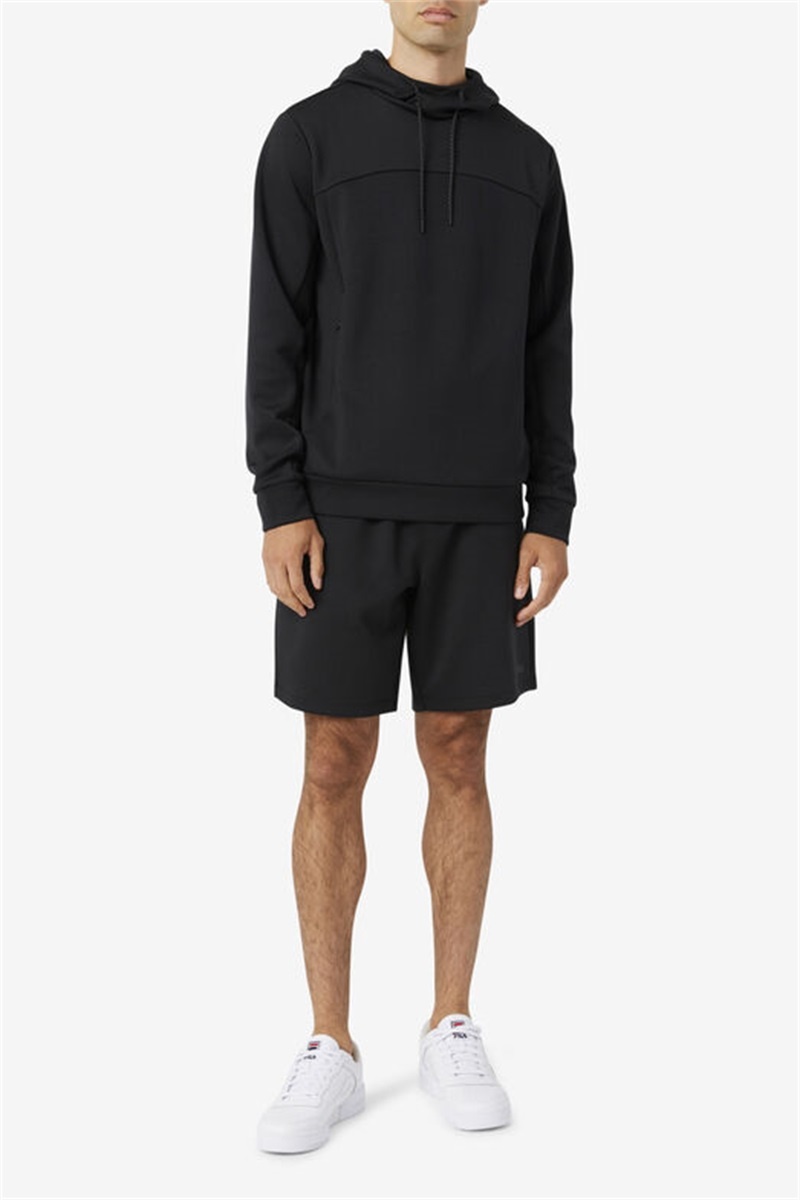 Black Men's Fila Balban Shorts | Saudi Arabia-591803