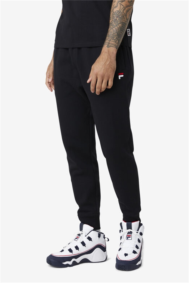 Black Men's Fila Chardon Joggers | Saudi Arabia-716408