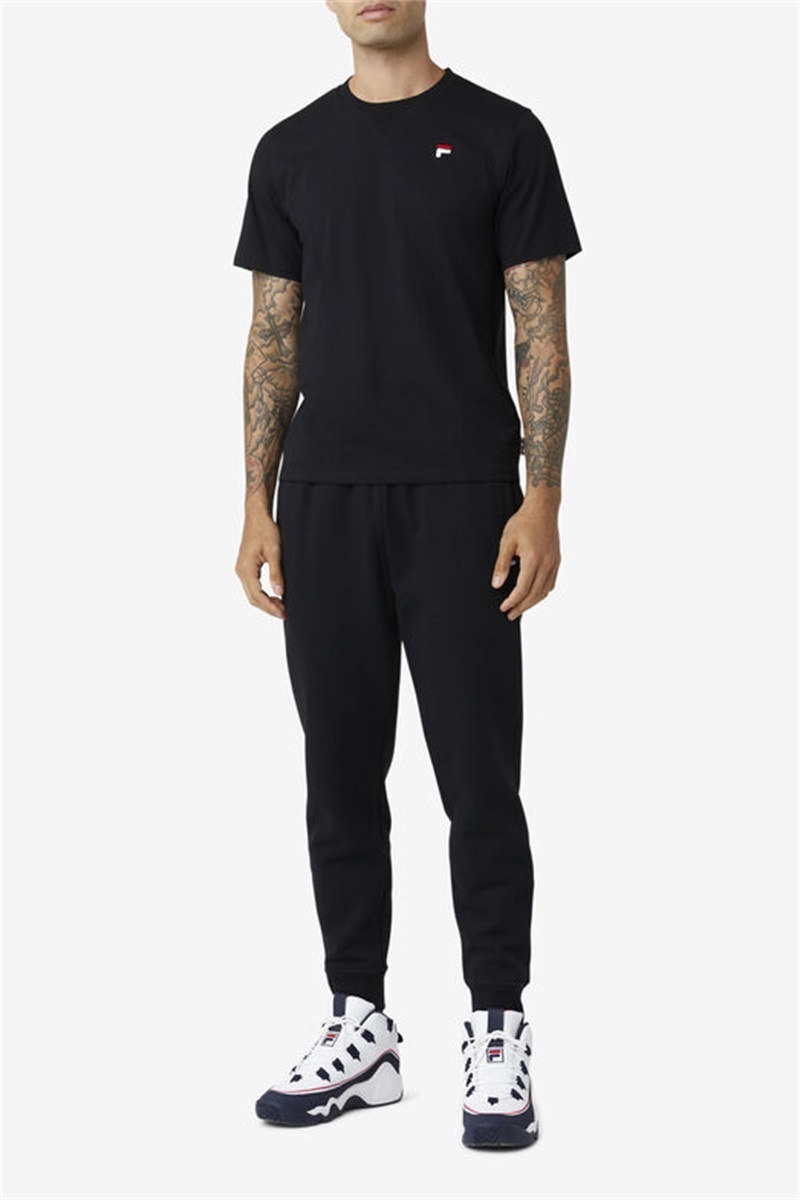 Black Men's Fila Chardon Joggers | Saudi Arabia-716408