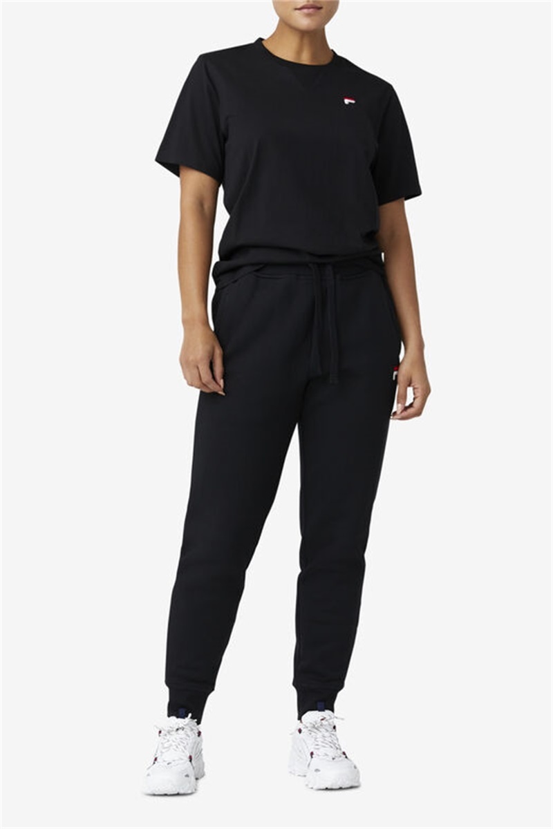 Black Men's Fila Chardon Joggers | Saudi Arabia-716408