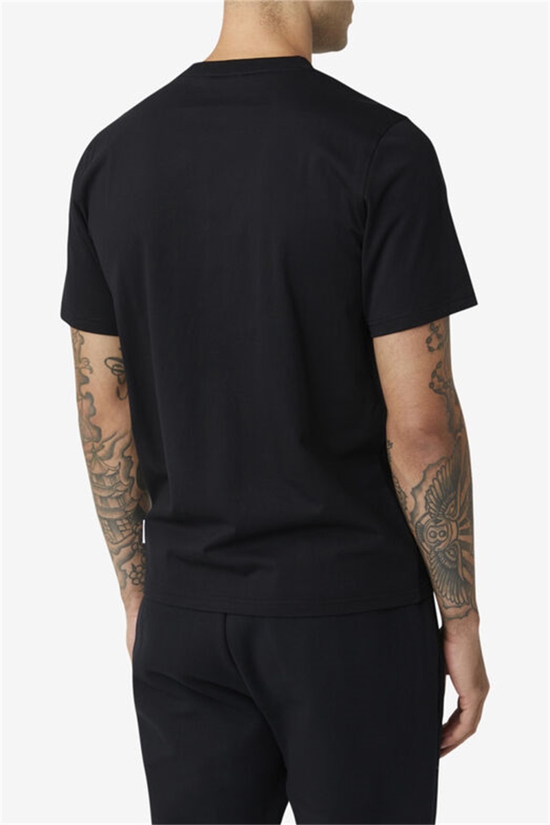 Black Men's Fila Derion Tee | Saudi Arabia-325806