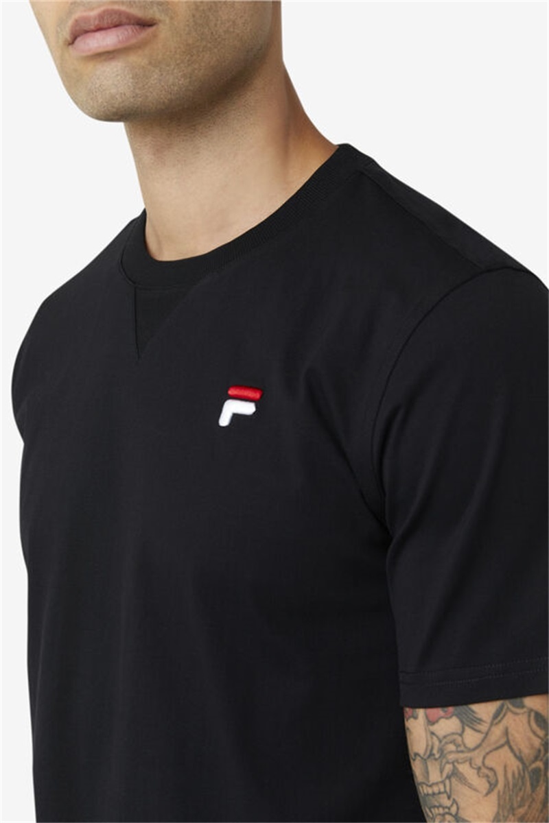 Black Men's Fila Derion Tee | Saudi Arabia-325806
