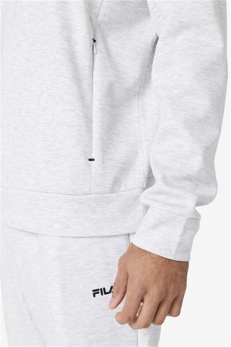 Black Men's Fila Emry Crew Sweatshirts | Saudi Arabia-501497