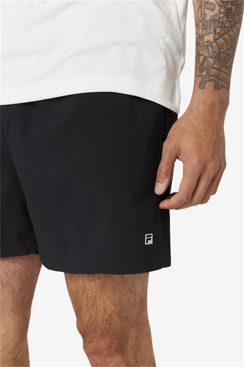 Black Men's Fila Essentials Clay 2 Shorts | Saudi Arabia-149602