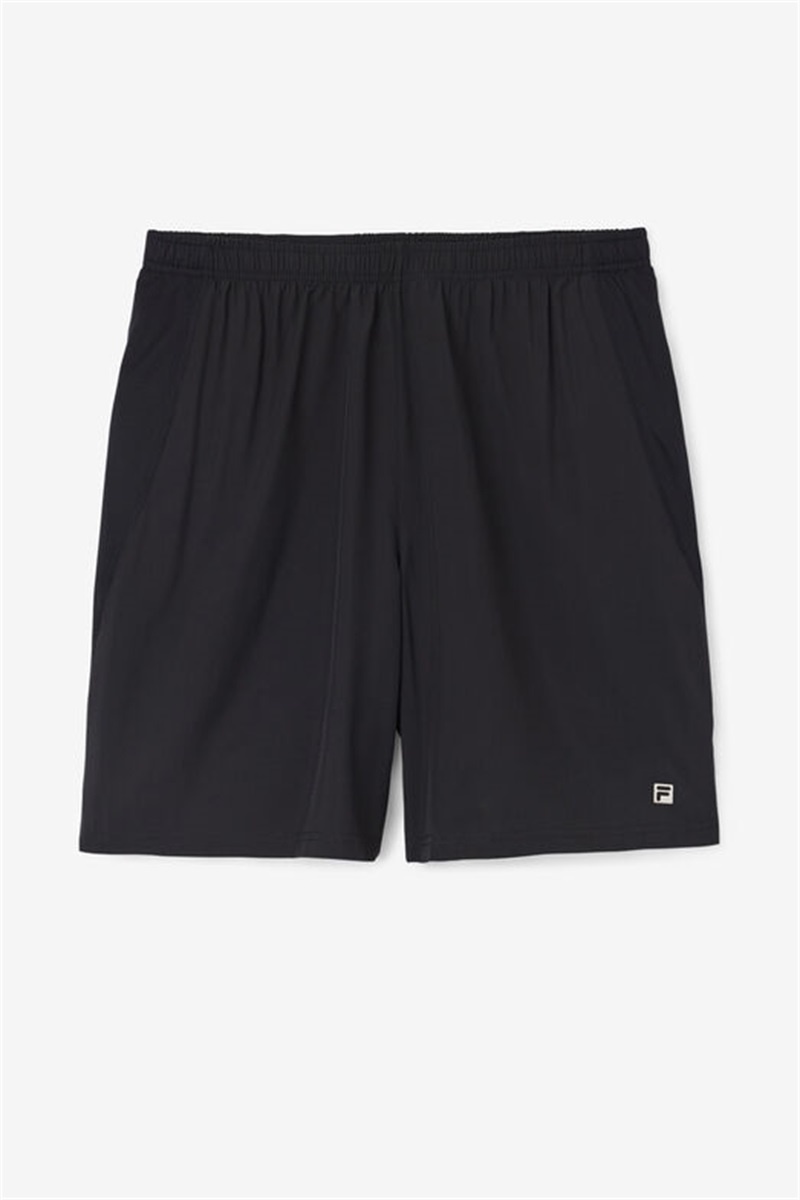 Black Men\'s Fila Essentials Double Layer Shorts | Saudi Arabia-175926