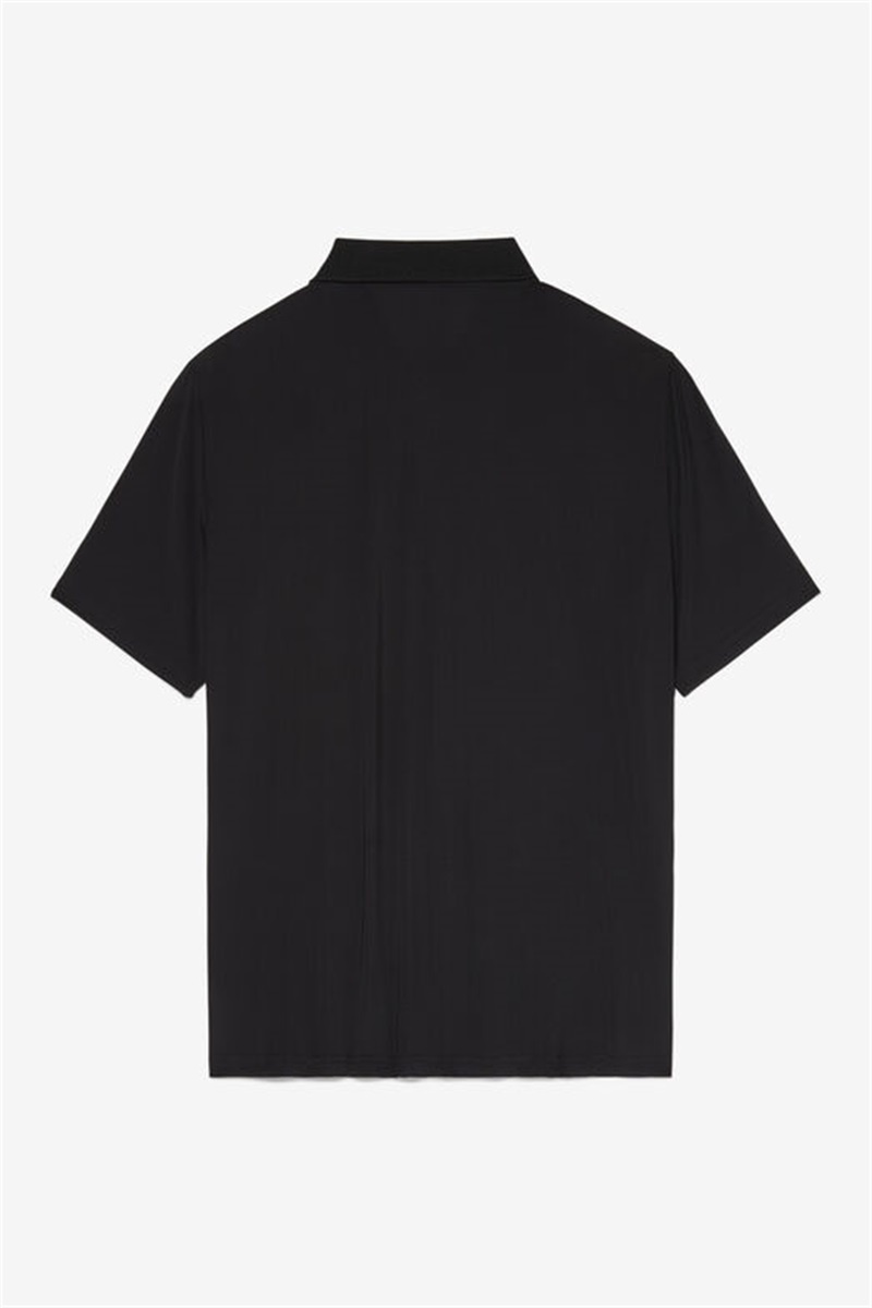 Black Men's Fila Essentials Ss Polo Shirts | Saudi Arabia-469215