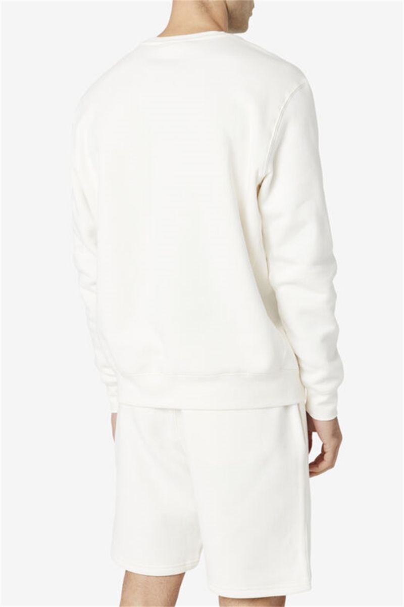 Black Men's Fila Garran Crew Sweatshirts | Saudi Arabia-125839