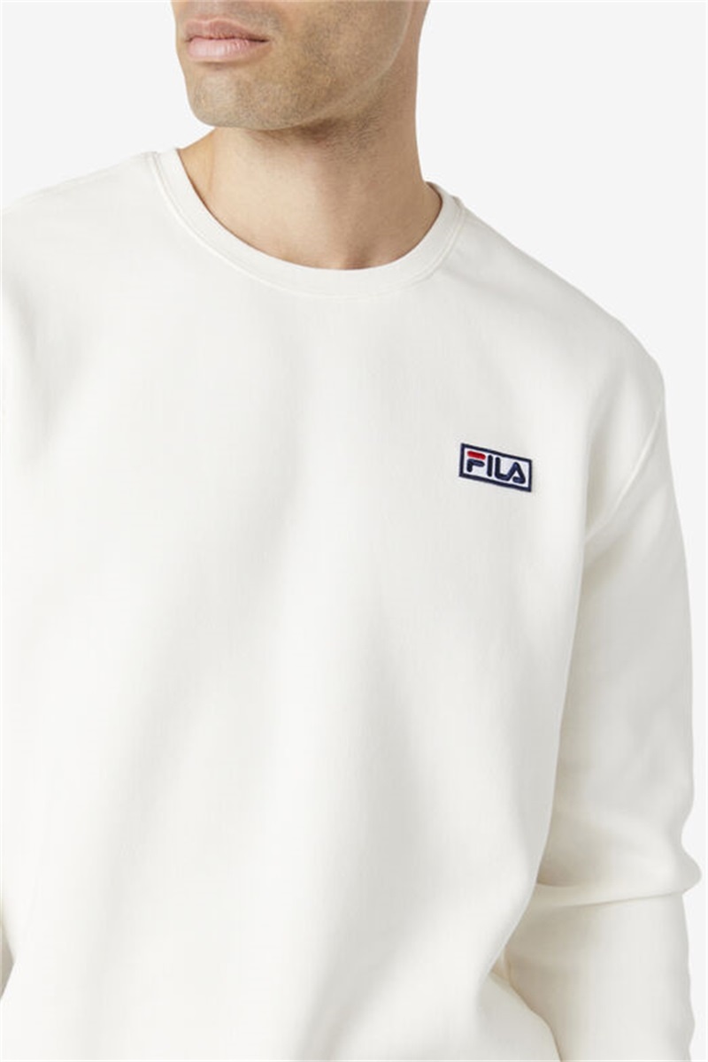 Black Men's Fila Garran Crew Sweatshirts | Saudi Arabia-125839
