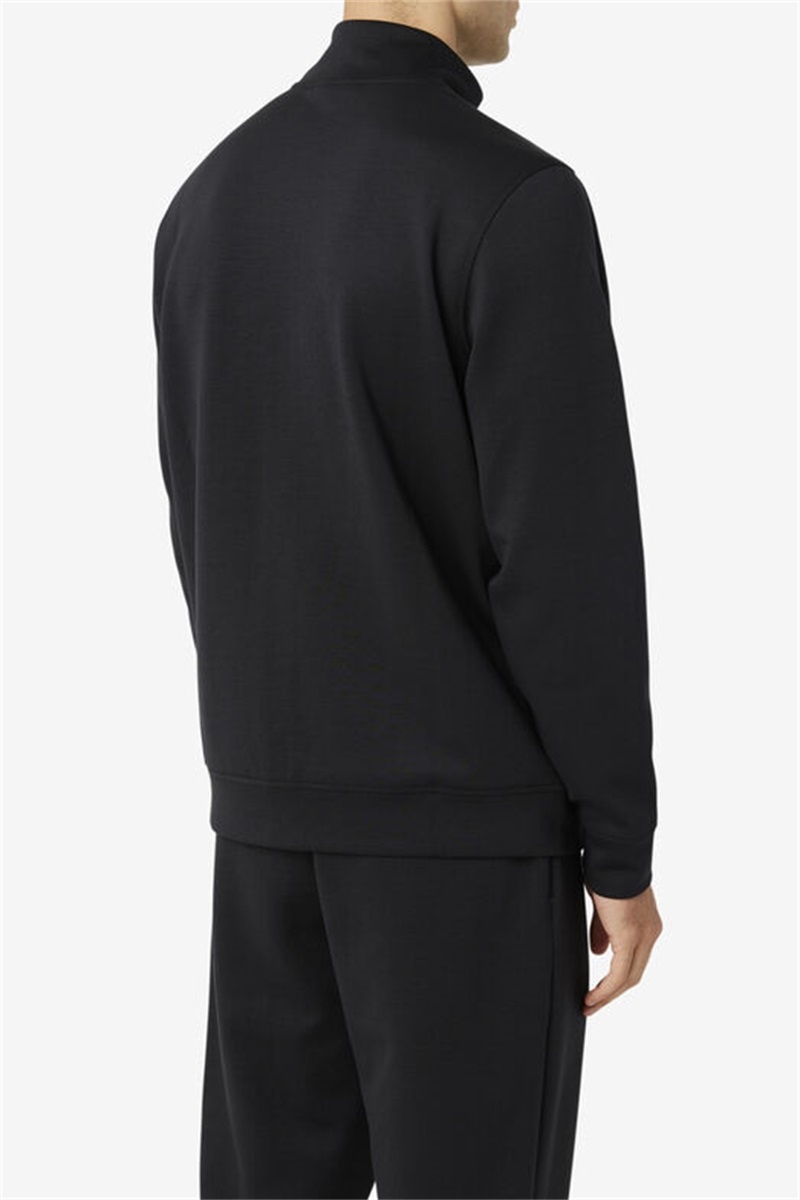 Black Men's Fila Gonal Zip Jackets | Saudi Arabia-368021